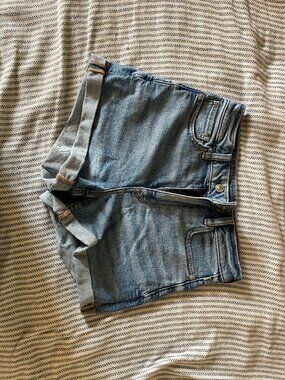 American Eagle High-Waisted Stretch Mom Denim Shorts